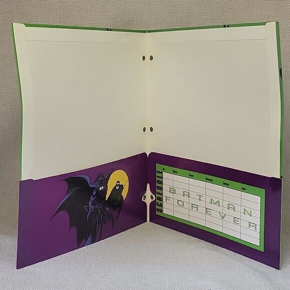 Batman Comic Book 1992, Batman Forever Vhs, Book, Folder, Paper Mask - Picture 6 of 13
